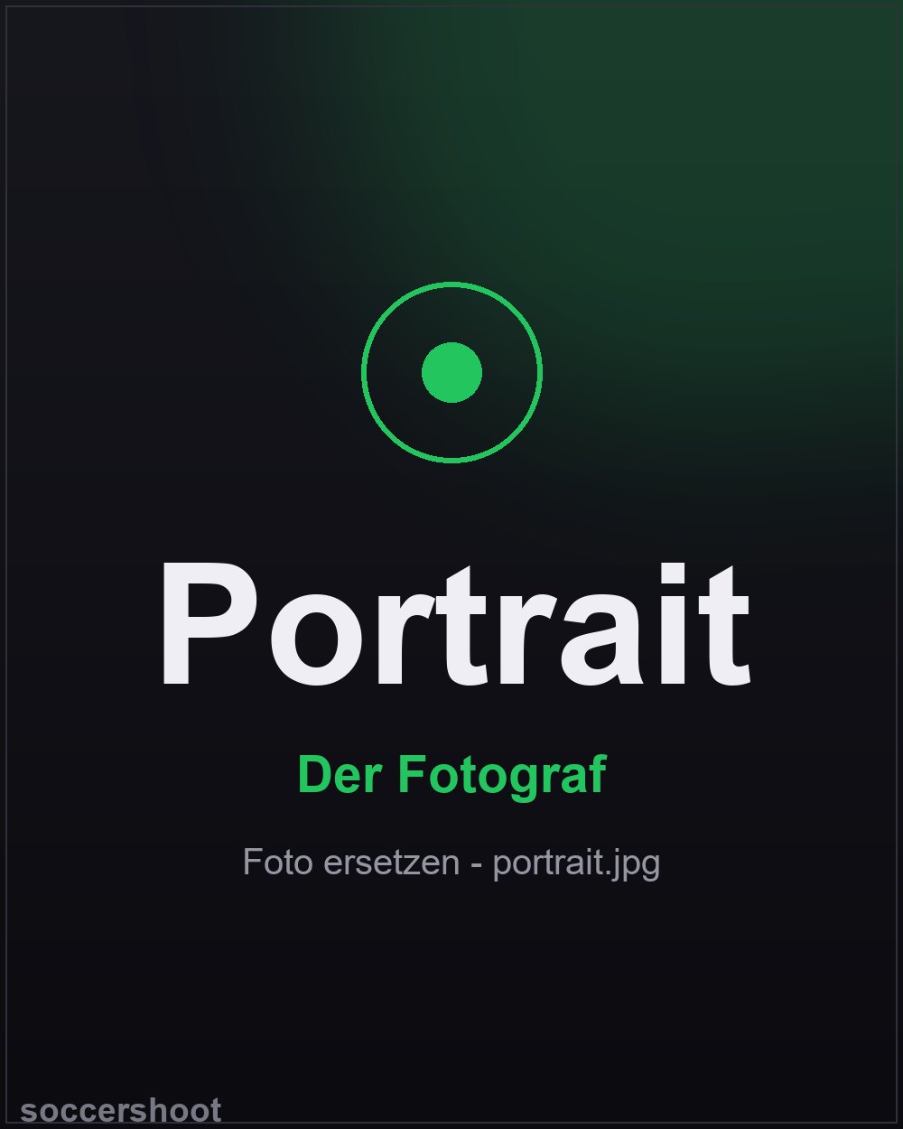 Porträt des Fotografen